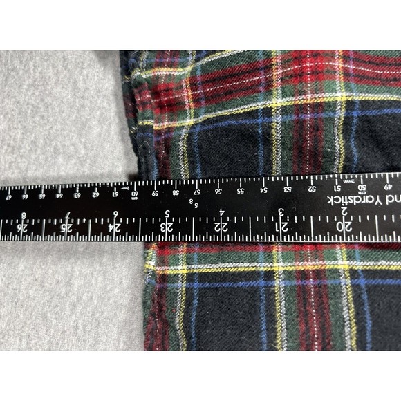 LL Bean Flannel Shirt Womens Size M Petite Long‎ Sleeve Button Down Plaid Red - Picture 6 of 6
